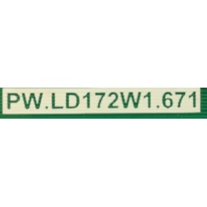 LED DRIVER PARA TV VIZIO / NUMERO DE PARTE 66101-03595 / PW.LD172W1671 / 4300039280 / A19100821-0102907 / MODELO V655-H9 LINIZC / V655-H9